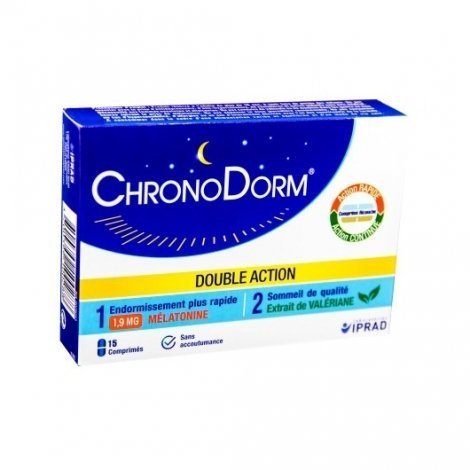 Iprad ChronoDorm Double Action Sommeil x15 Comprimés pas cher, discount