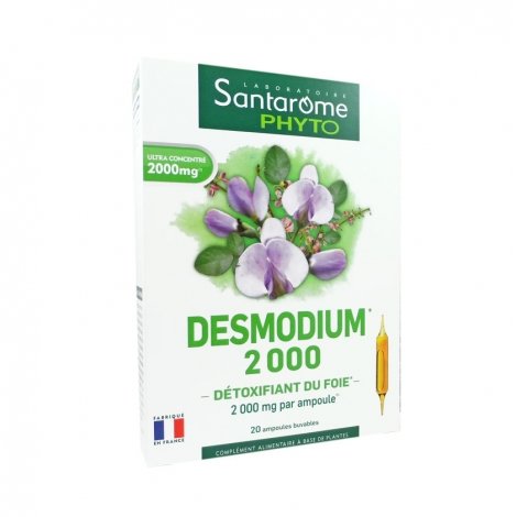Santarome Phyto Desmodium 2000 20 ampoules de 10ml pas cher, discount