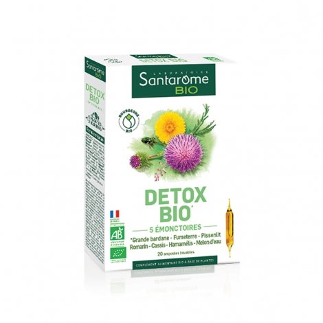 Santarome Bio Detox Bio 20 ampoules de 10ml pas cher, discount