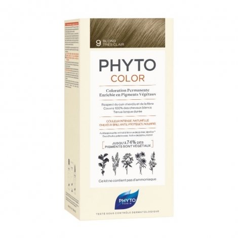 Phyto Color Coloration Permanente 9 Blond Très Clair pas cher, discount