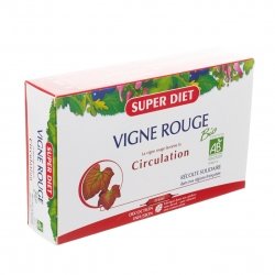 Super Diet Vigne Rouge Bio Circulation 20 ampoules de 15ml
