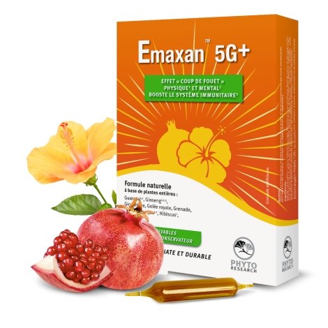 Phytoresearch Emaxan 5G+ 20 Ampoules pas cher, discount