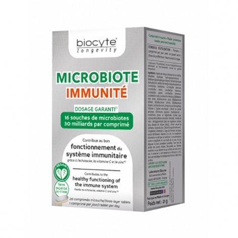 Biocyte Microbiote Immunité 20 capsules pas cher, discount