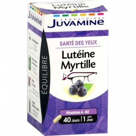 Juvamine Santé des Yeux Lutéine Myrtille 40 gélules  pas cher, discount