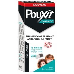 Pouxit Shampoo Shampooing Traitement Anti-Poux & Lentes 200ml + Peigne