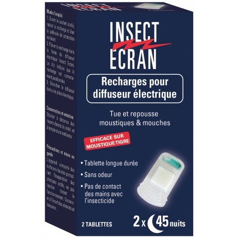 Insect Ecran Recharges pour Diffuseur Electrique 2 x 45 nuits de protection  pas cher, discount