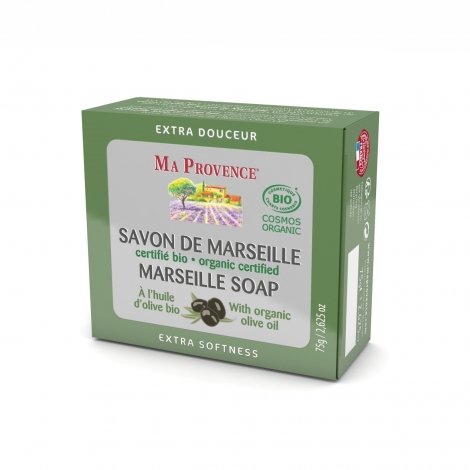 Ma Provence Savon de Marseille Bio Huile Olive 75g pas cher, discount