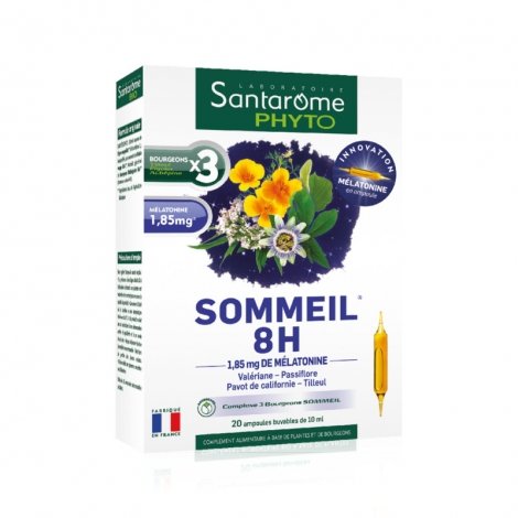 Santarome Bio Sommeil 8H 20 ampoules de 10ml pas cher, discount