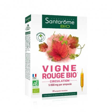 Santarome Bio Vigne Rouge Bio 20 ampoules de 10ml pas cher, discount