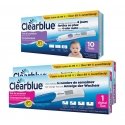 Clearblue 10 Tests D'ovulation Digital 2 Hormones + Clearblue 2 tests de grossesse indicator