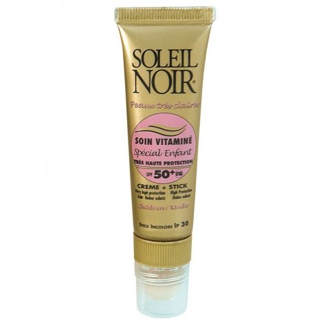 Soleil Noir Soin Vitaminé Spécial Enfant Crème + Stick SPF50+ 20ml pas cher, discount