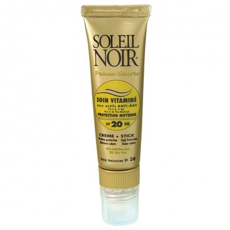 Soleil Noir Soin Vitaminé Crème + Stick SPF20 20ml pas cher, discount