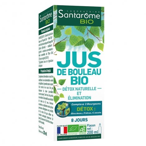 Santarome Bio Jus de Bouleau Bio Elimination 200ml pas cher, discount