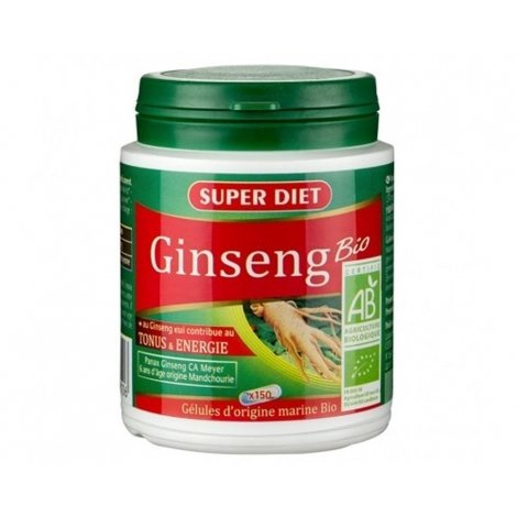 Superdiet Ginseng Panax Ca Meyer Bio 150 gélules  pas cher, discount