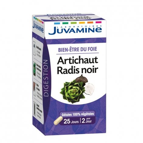 Juvamine Bien-Etre du Foie Artichaut Radis Noir 50 gélules pas cher, discount