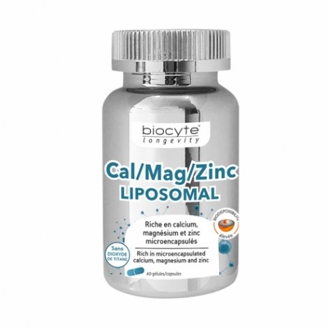Biocyte Cal/Mag/Zinc Liposomal 30 gélules pas cher, discount