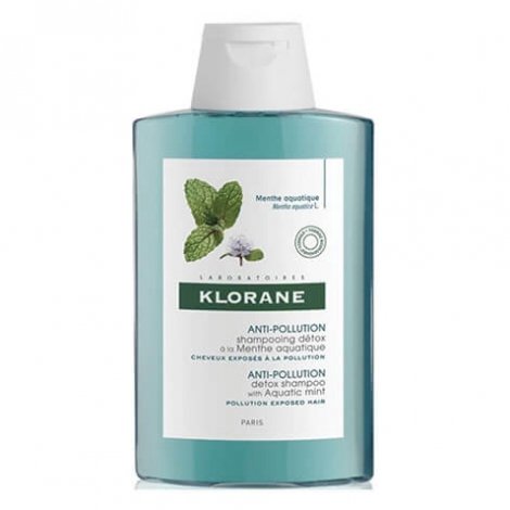 Klorane Anti-Pollution Shampooing Détox à la Menthe Aquatique 200ml pas cher, discount