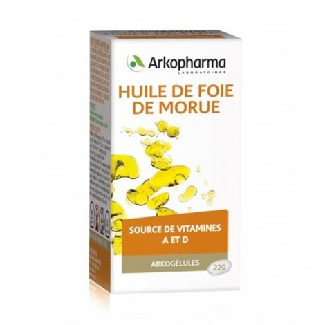 Arkopharma Arkogélules Huile Foie De Morue 220 capsules pas cher, discount