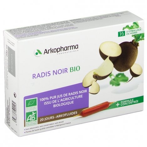 Arkopharma Arkofluides Radis Noir 20 ampoules pas cher, discount
