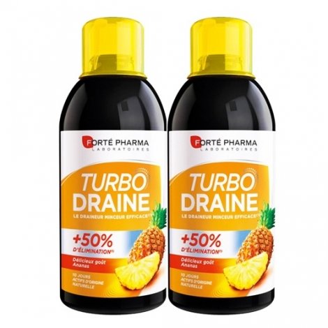 Forte Pharma Turbodraine Minceur ananas 2x500ml pas cher, discount