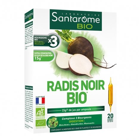 Santarome Radis Noir Bio 20 ampoules pas cher, discount