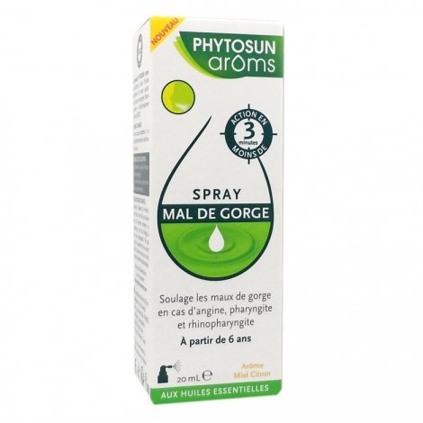 Phytosun Aroms Spray Mal de Gorge 20ml pas cher, discount