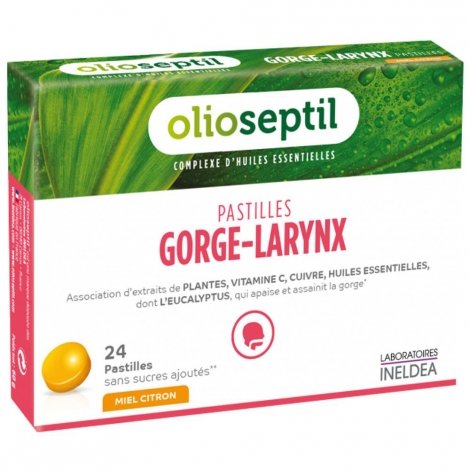 Olioseptil Pastilles Gorge-Larynx 24 pastilles pas cher, discount
