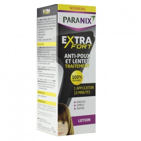 Paranix Lotion Extra Fort Anti-Poux et Lentes Traitement 1 Application 10 Minutes 200ml  pas cher, discount