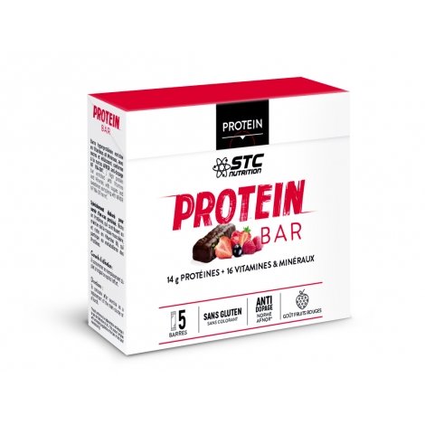 STC Nutrition Protein Bar Fruits Rouges 5 barres pas cher, discount