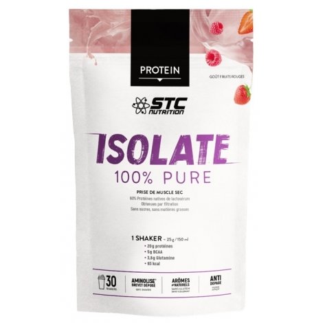 STC Nutrition Protein Premium Isolate 100% Pure Fruits Rouges 750g pas cher, discount