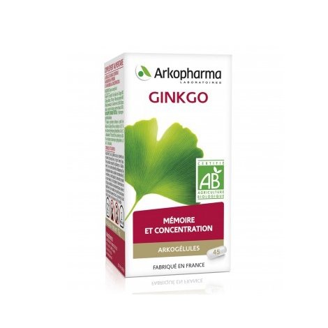Arkogélules Ginkgo Bio 45 gélules pas cher, discount