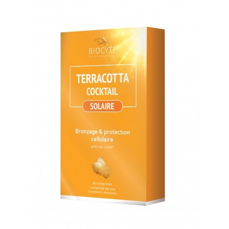Biocyte Terracotta Cocktail Solaire Bronzage et Protection Cellulaire 30 Comprimés pas cher, discount
