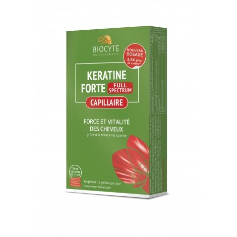 Biocyte Keratine Forte Full Spectrum 40 gélules pas cher, discount