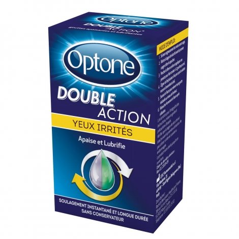 Optone Double Action Yeux Irrités 10ml pas cher, discount