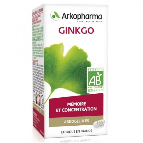 Arkogélules Ginkgo Bio 150 gélules pas cher, discount