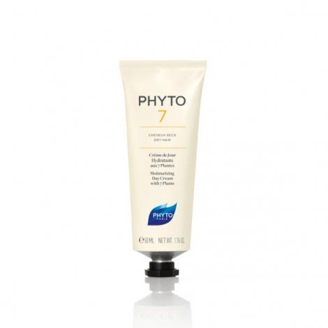 Phyto 7 Crème Jour aux 7 Plantes Hydratation Brillance Cheveux Secs 50 ml pas cher, discount