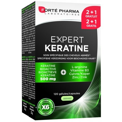 Forte Pharma Expert kératine 2+ 1 gratuit 120 capsules pas cher, discount