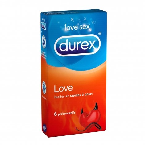 Durex Love 6 préservatifs pas cher, discount