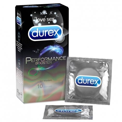 Durex Performance Booster Gel Retardant 10 Préservatifs pas cher, discount