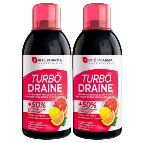 Forte Pharma Duo Pack Turbodraine Agrumes 2x500ml pas cher, discount