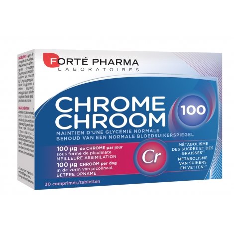 Forte Pharma Chrome 100 30 comp pas cher, discount