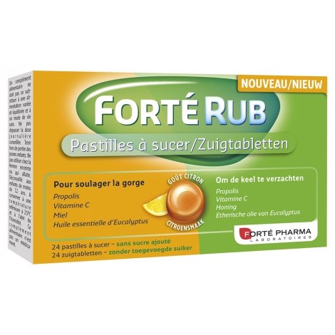 Forte Pharma Forté Rub Pastilles Gorge Citron 24 pas cher, discount
