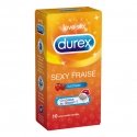 Durex Sexy Fraise 10 préservatifs lubrifiés 