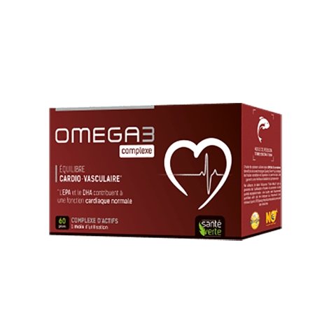 Santé Verte Omega 3 Complexe 60 gélules pas cher, discount