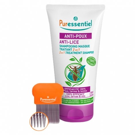 Puressentiel Anti-Poux Shampooing Masque Traitant 2 en 1 150ml pas cher, discount
