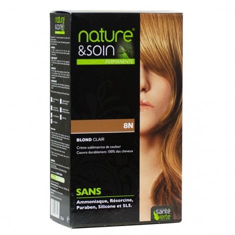 Nature & Soin Coloration Permanente 8N - Blond Clair pas cher, discount