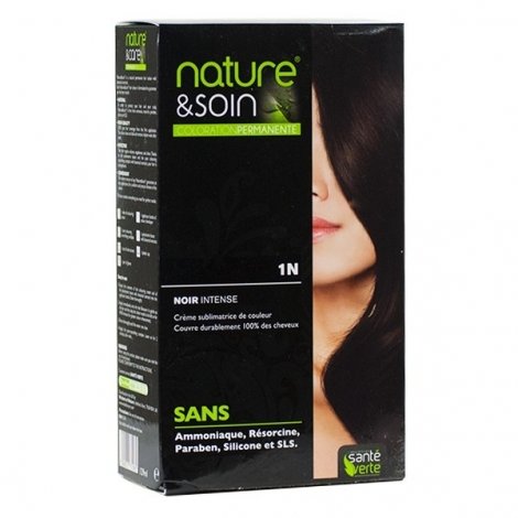 Nature & Soin Coloration Permanente 1N Noir Intense pas cher, discount
