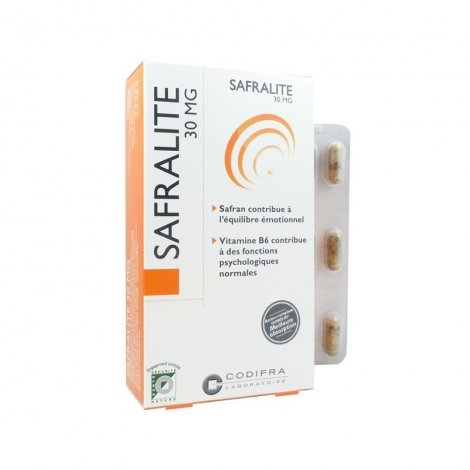 Codifra Safralite 30mg Amélioration de l'Humeur 28 gélules pas cher, discount