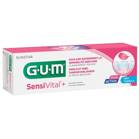 Gum Sensivital+ Dentifrice Fluoré 75ml pas cher, discount