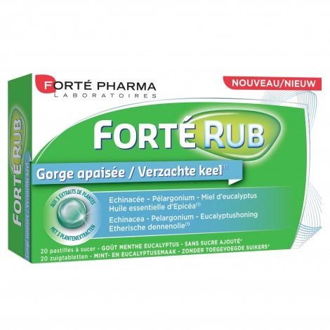 Forte Pharma Forté Rub Gorge Apaisée 20 Pastilles pas cher, discount